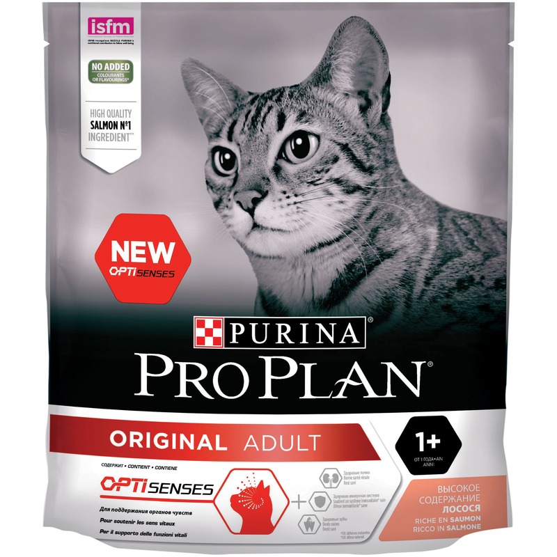 Pro Plan Original Adult cухой корм для кошек, с высоким содержанием лосося - 400 г
