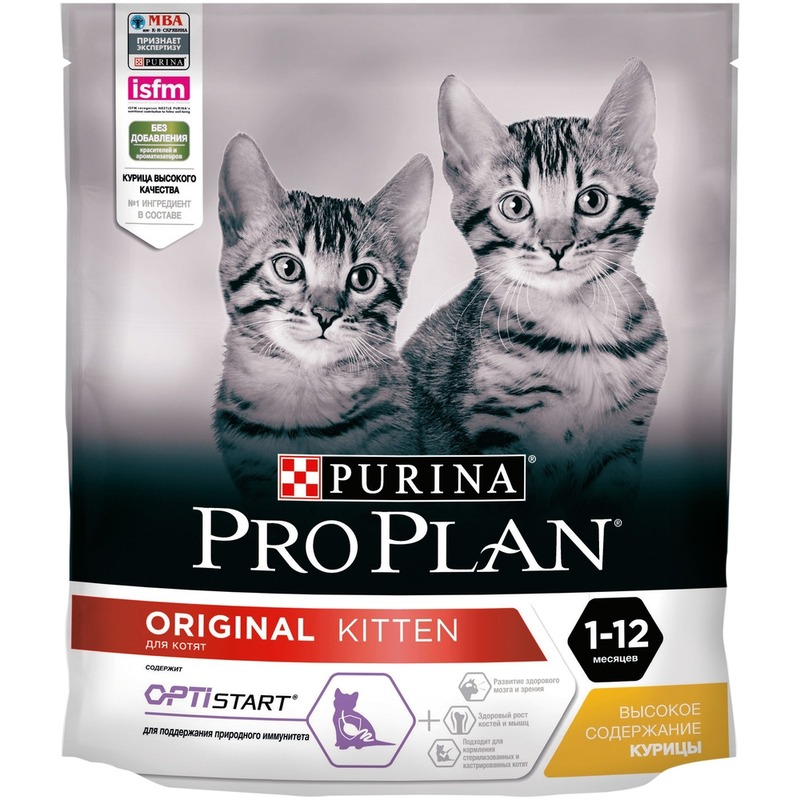 Pro Plan Original Kitten сухой корм для котят, с курицей - 400 г 27694