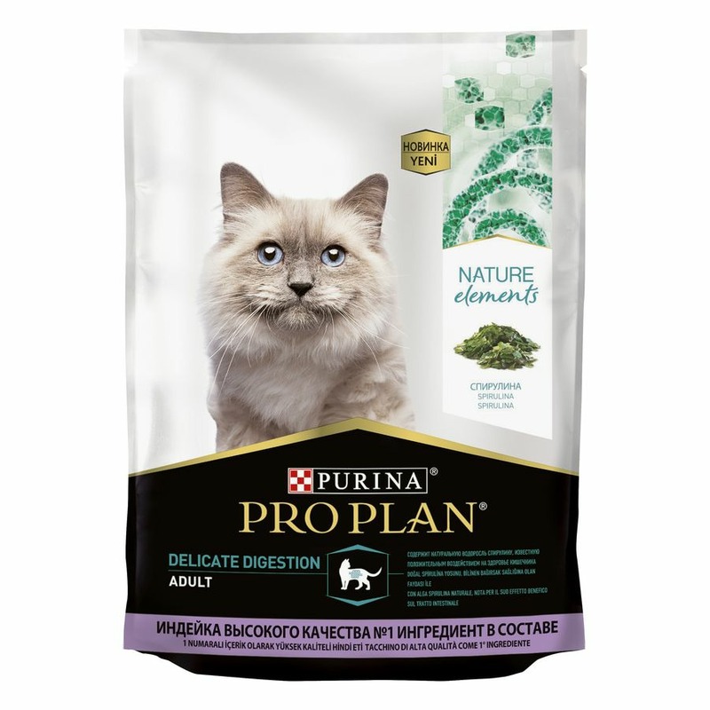 Pro Plan Nature Elements сухой корм для кошек, при чувствительном пищеварении, с индейкой - 200 г, размер Для всех пород 80342 - фото 1