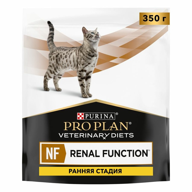 Pro Plan Veterinary Diets NF Renal Function Early Care сухой корм для кошек диетический, для поддержания функции почек при хронической почечной недостаточности на ранней стадии, 350 г