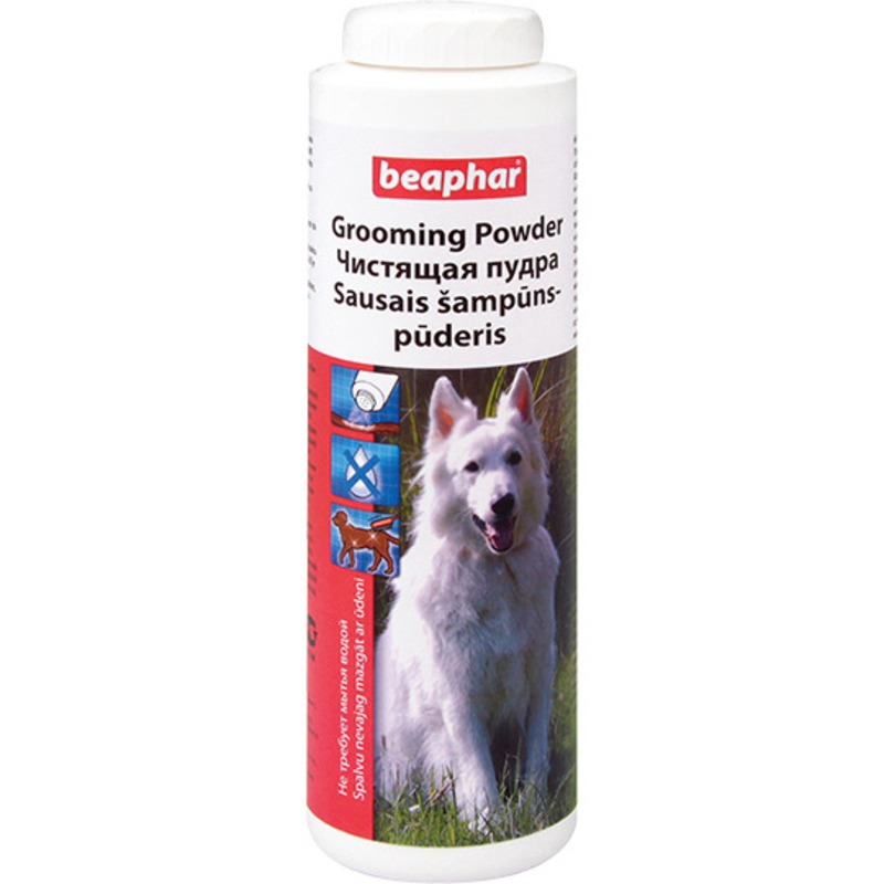 Пудра Beaphar Grooming Powder чистящая для собак - 150 г пудра чистящая для кошек grooming powder beaphar 150 г