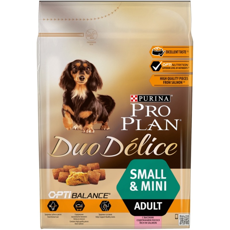 PRO PLAN Pro Plan Duo Delice сухой корм для собак мелких и миниатюрных пород, с высоким содержанием лосося