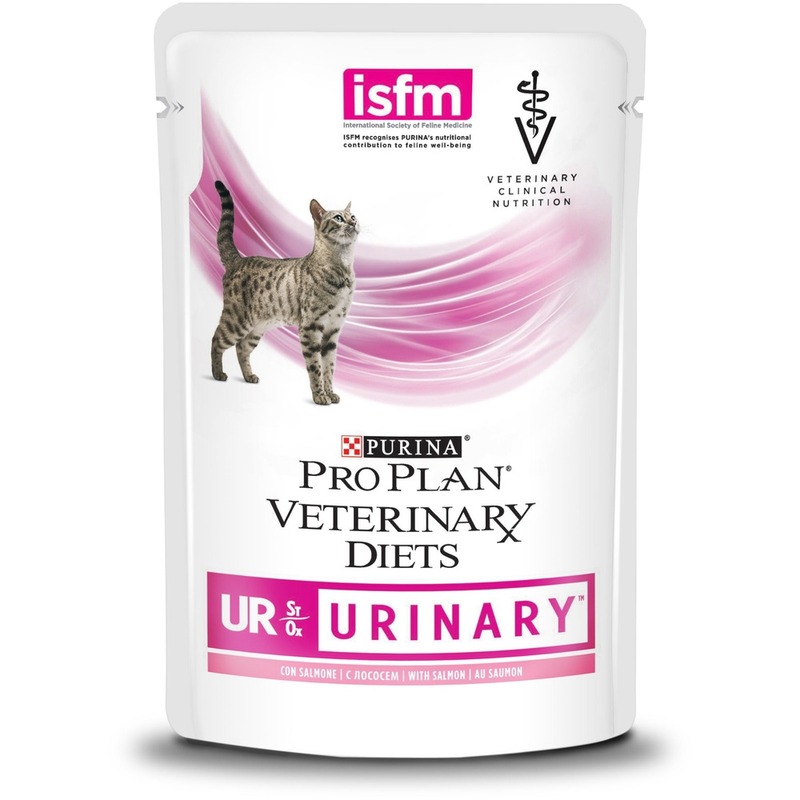 Влажный корм Pro Plan Veterinary Diets для взрослых кошек при болезни нижних отделов мочевыводящих путей, с лососем - 10x85 г = 850 г