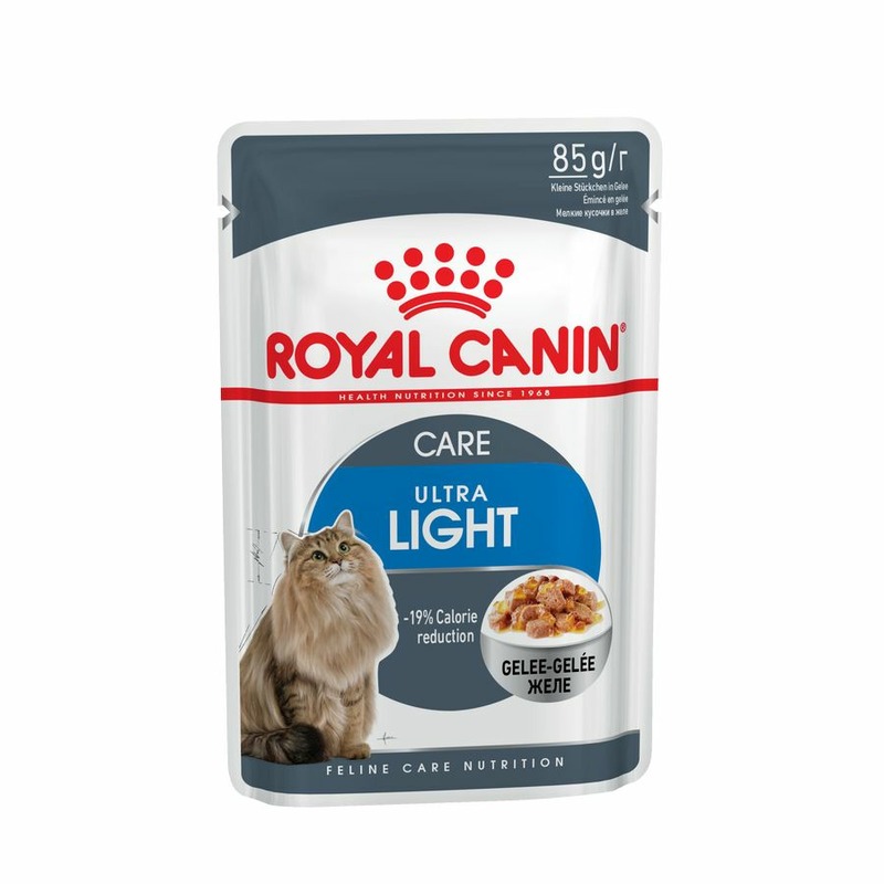 Royal Canin Light Weight Care полнорационный влажный корм для взрослых кошек для профилактики лишнего веса, кусочки в желе, в паучах - 85 г повседневный супер премиум для взрослых с мясом паучи Россия 1 уп. х 12 шт. х 1.02 кг 41520008A0 - фото 1
