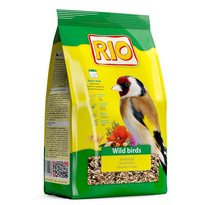 Rio корм для лесных птиц основной - 500 г rio корм для экзотических птиц основной 500 г