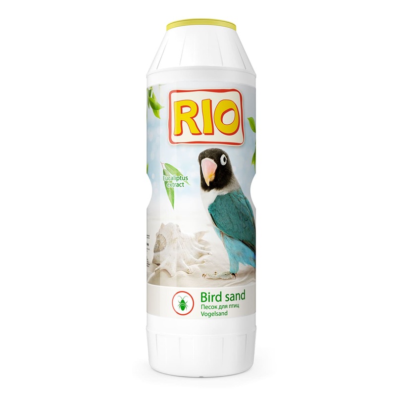 Rio песок гигиенический для птиц - 2 кг versele laga песок с ракушечником для птиц kristal 5 кг