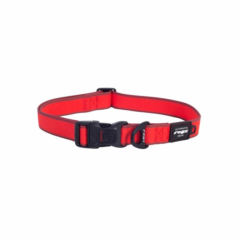Rogz Amphibian Halsband ошейник для собак крупных пород, размер XL, цвет красный