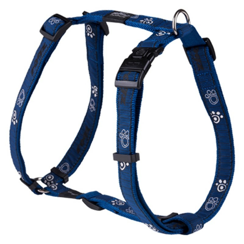 Rogz шлейка для собаки классическая XL 25 мм (ширина полотна), 60-100 мм (обхват) синий rogz шлейка для собаки классическая sj12cj синий 46 52 см 16 мм