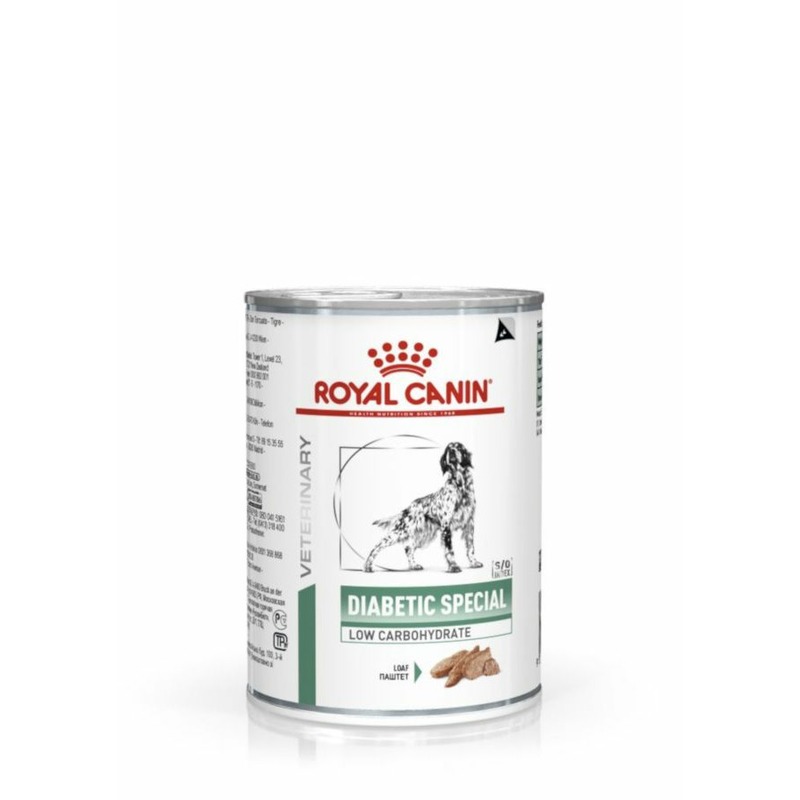 ROYAL CANIN Royal Canin Diabetic Special Low Carbohydrate полнорационный влажный корм для взрослых собак для регулирования уровня глюкозы при сахарном диабете, диетический, паштет, в консервах - 410 г