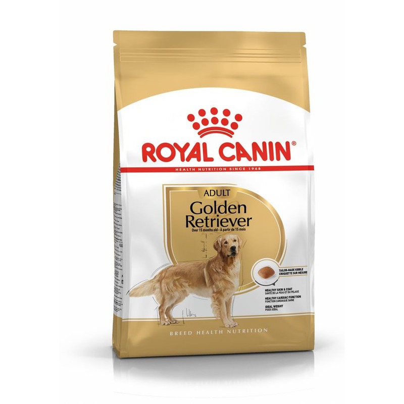 Royal Canin Golden Retriever Adult полнорационный сухой корм для взрослых собак породы золотистый ретривер старше 15 месяцев - 3 кг royal canin вет корма royal canin вет корма корм для собак при заболеваниях печени 6 кг