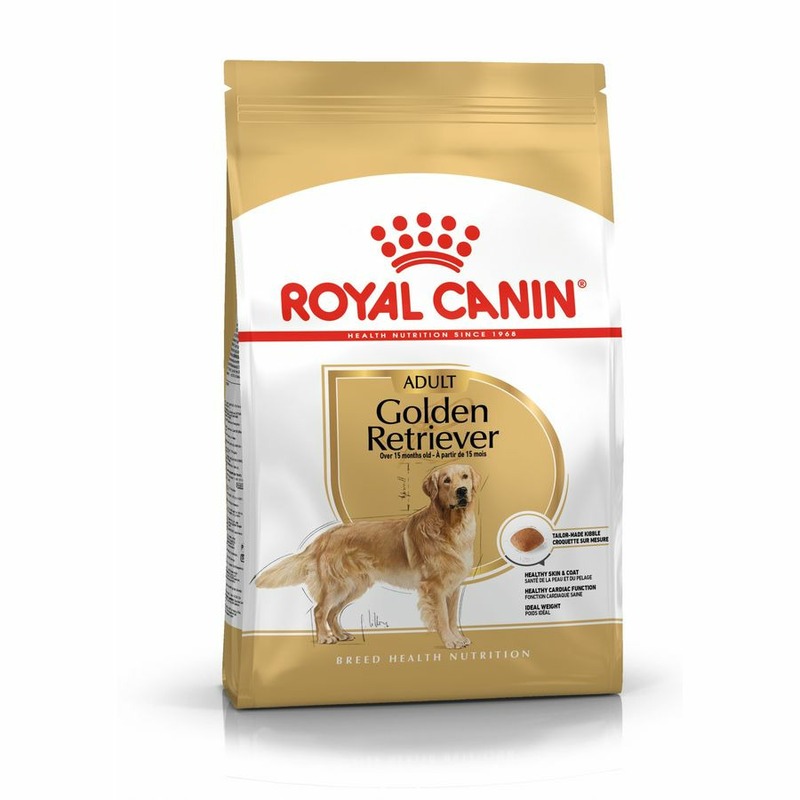 Royal Canin Golden Retriever Adult полнорационный сухой корм для взрослых собак породы золотистый ретривер старше 15 месяцев royal canin вет корма royal canin вет корма корм для собак при заболеваниях печени 1 5 кг