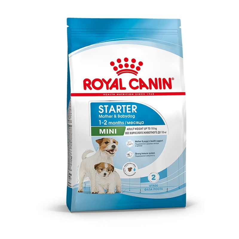 Royal Canin Mini Starter Mother & Babydog полнорационный сухой корм для щенков до 2 месяцев, беременных и кормящих собак мелких пород корм для щенков беременных и кормящих собак royal canin starter mother