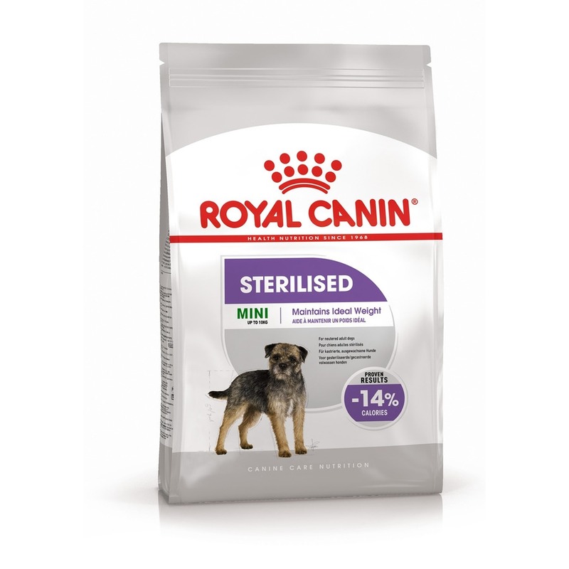 Royal Canin Mini Sterilised полнорационный сухой корм для взрослых стерилизованных собак мелких пород, склонных к набору веса - 3 кг happy dog supreme adult mini light для собак малых пород склонных к избыточному весу 1 кг