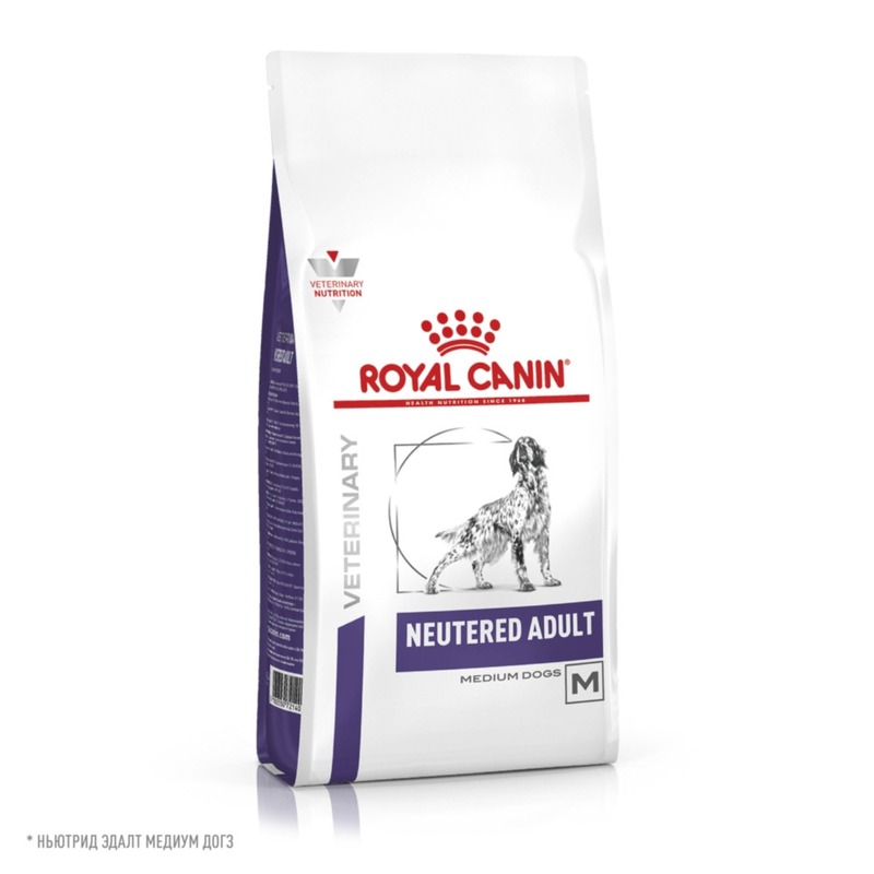 Royal Canin Neutered Adult полнорационный сухой корм для взрослых стерилизованных и кастрированных собак средних пород, диетический - 3,5 кг