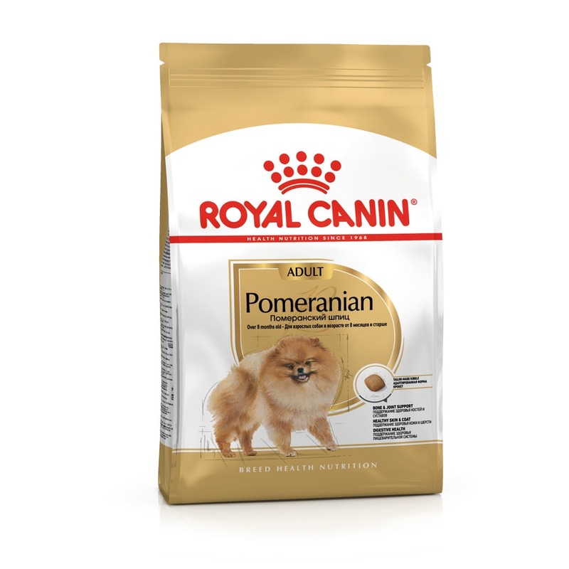 Royal Canin Pomeranian Adult полнорационный сухой корм для взрослых собак породы померанский шпиц старше 8 месяцев 35605