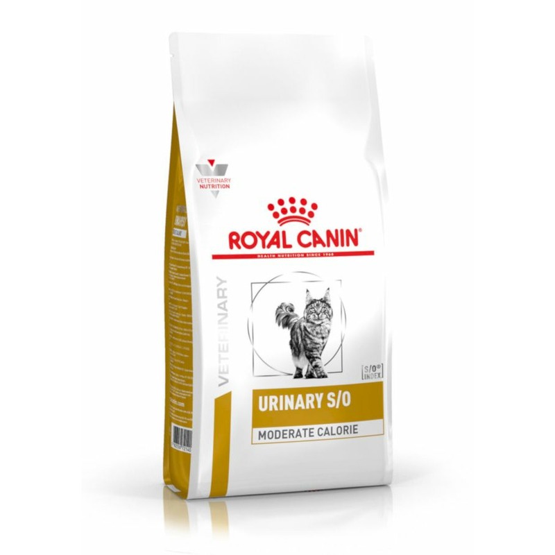 Royal Canin Urinary S/O Moderate Calorie полнорационный сухой корм для взрослых кошек при мочекаменной болезни и ожирении, диетический - 1,5 кг