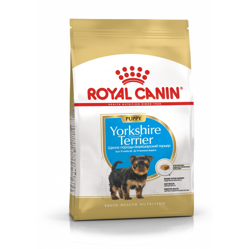 Royal Canin Yorkshire Terrier Puppy полнорационный сухой корм для щенков породы йоркширский терьер royal canin yorkshire terrier adult 8 полнорационный сухой корм для пожилых собак породы йоркширский терьер старше 8 лет