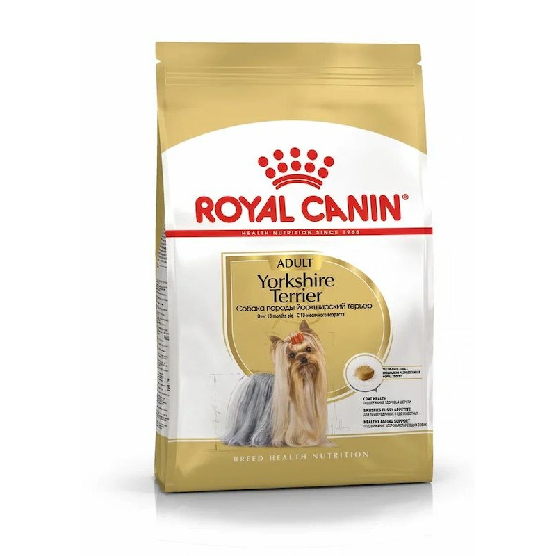 цена Royal Canin Yorkshire Terrier Adult полнорационный сухой корм для взрослых собак породы йоркширский терьер старше 10 месяцев - 3 кг