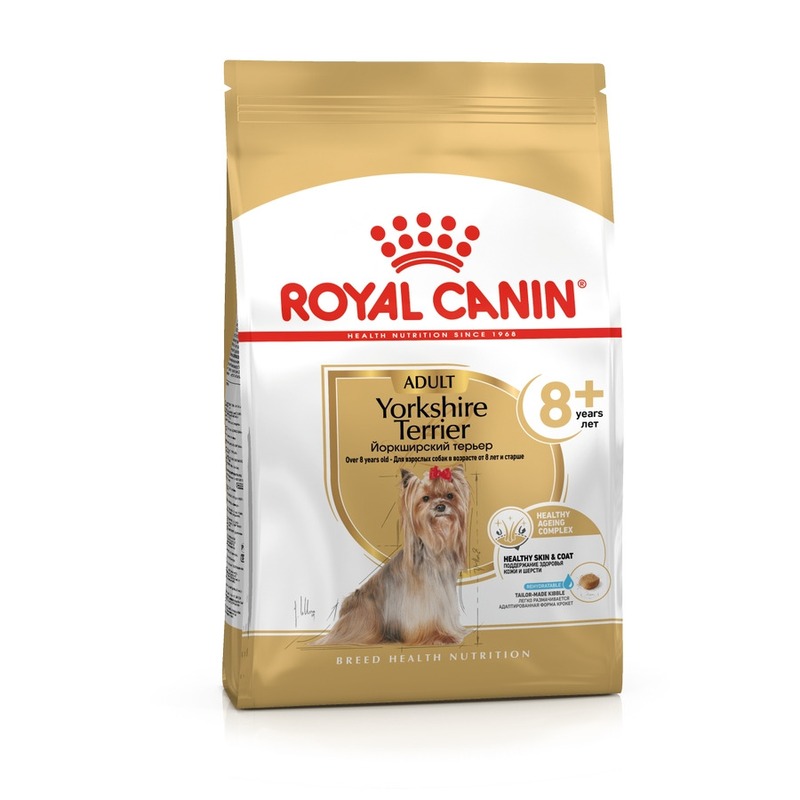 Royal Canin Yorkshire Terrier Adult 8+ полнорационный сухой корм для пожилых собак породы йоркширский терьер старше 8 лет - 500 г 35606