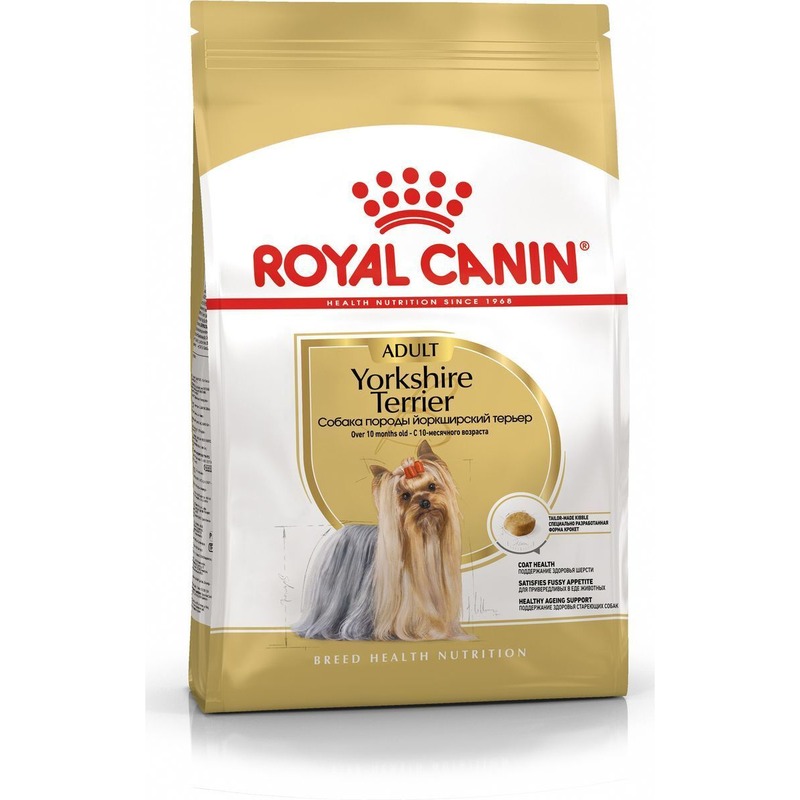 цена Royal Canin Yorkshire Terrier Adult полнорационный сухой корм для взрослых собак породы йоркширский терьер старше 10 месяцев - 500 г