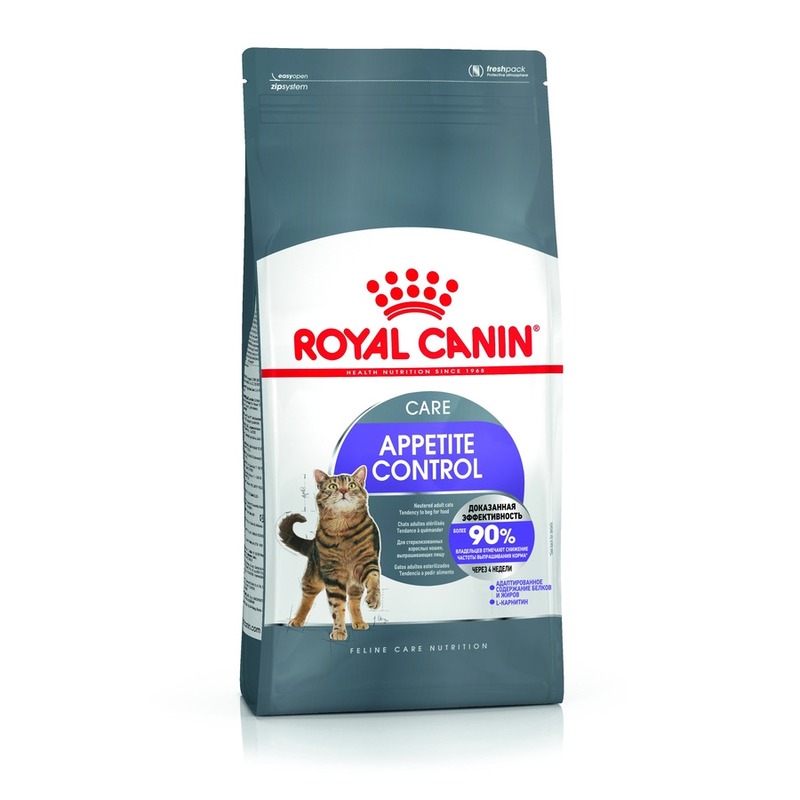 цена Royal Canin Appetite Control Care полнорационный сухой корм для взрослых кошек для контроля выпрашивания корма - 2 кг