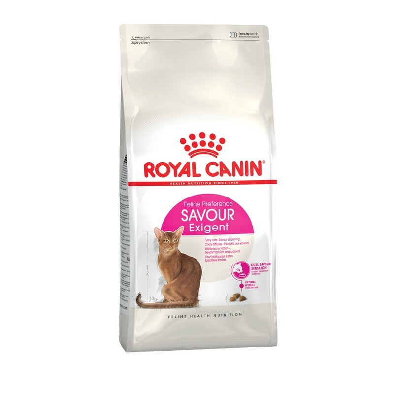цена Royal Canin Savour Exigent полнорационный сухой корм для взрослых кошек привередливых ко вкусу продукта