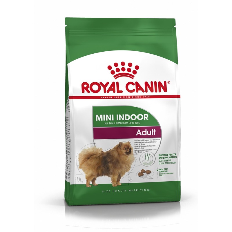 цена Royal Canin Mini Indoor Adult полнорационный сухой корм для взрослых собак мелких пород, живущих в помещении