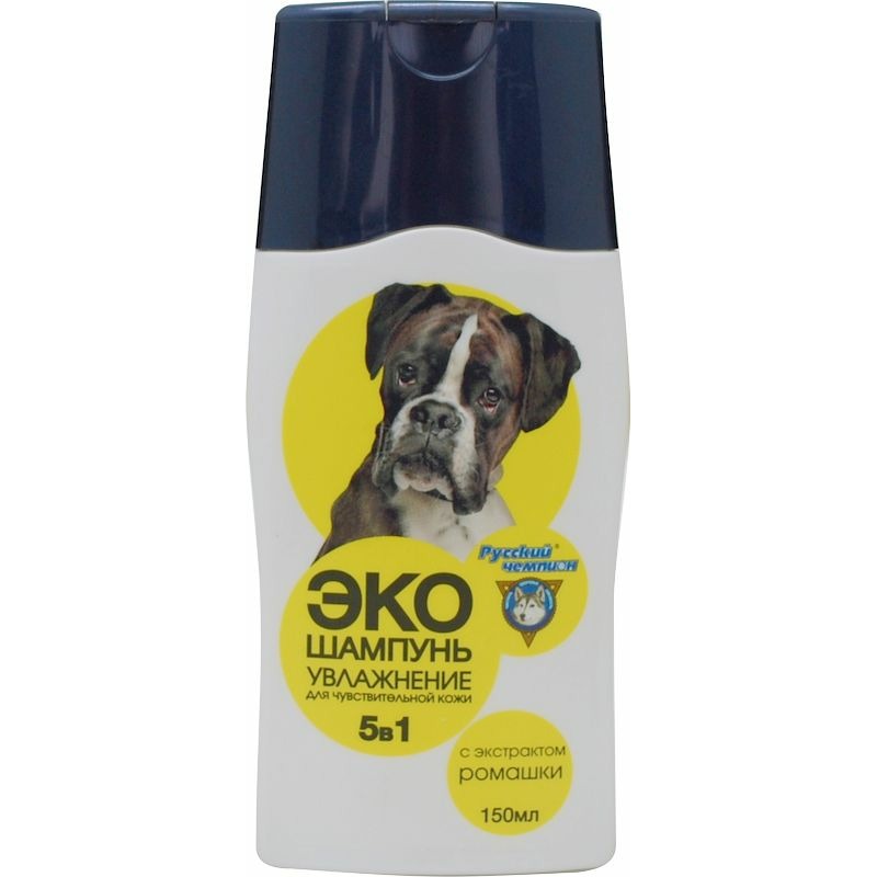 цена Русский чемпион шампунь Эко - для чувствительной кожи для взрослых собак всех пород, 150 мл