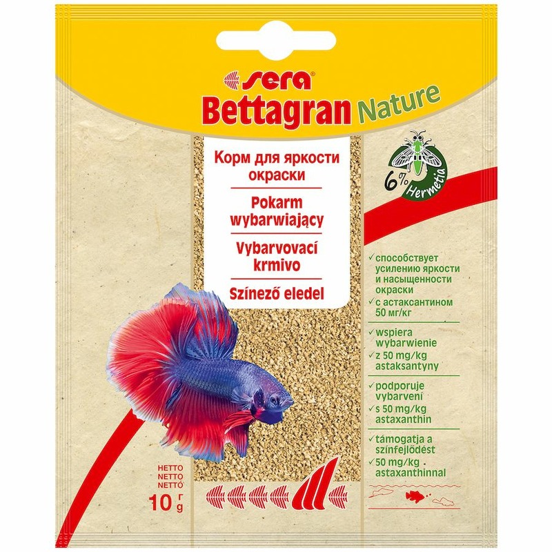 Sera Bettagran Корм для петушков в гранулах - 10 г корм для рыб sera bettagran 10г пакетик