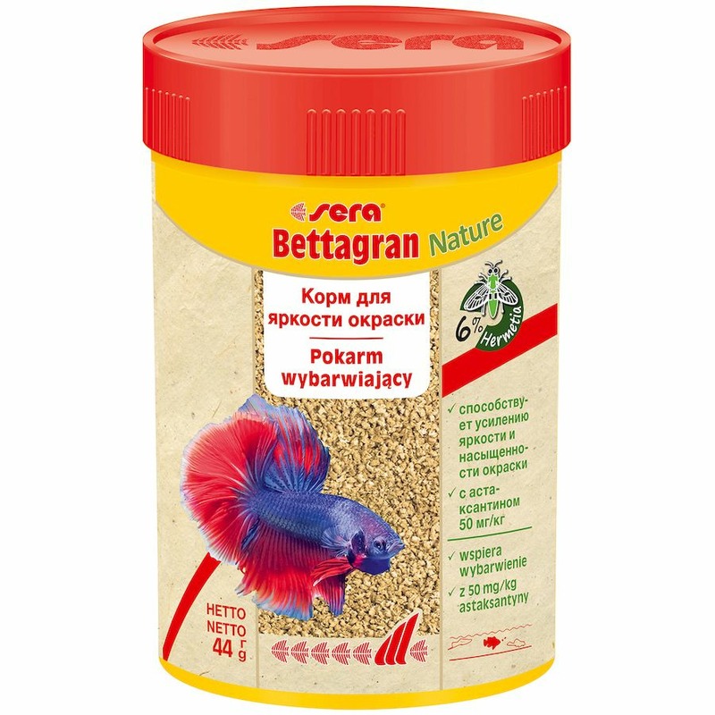 Корм Sera Bettagran для петушков в гранулах сера корм для петушков в гранулах bettagran 10 г пакетик s0103 10 шт
