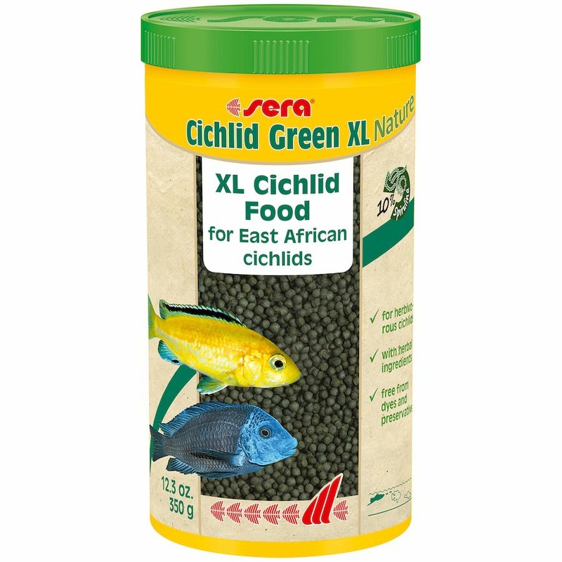 Sera Cichlid Green XL Корм для цихлид растительноядных - 1000 мл sera корм для плотоядных цихлид гранулы 20 гр 2 шт