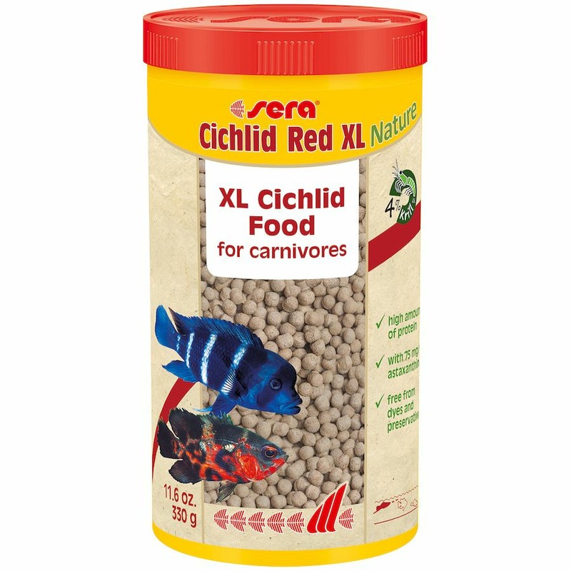 Sera Cichlid Red XL Корм для цихлид крупных размеров - 1000 мл корм для рыб sera granured nature для мелких плотоядных цихлид 250мл 135г