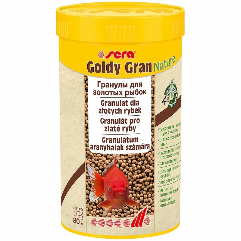 Sera Goldy Gran Корм для золотых рыб в гранулах - 250 мл sera goldy color spirulina корм для золотых рыб в гранулах для улучшения окраски 1 л