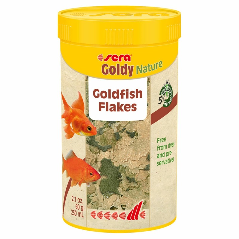 цена Корм Sera Goldy Nature для золотых рыб в хлопьях - 250 мл, 60 г