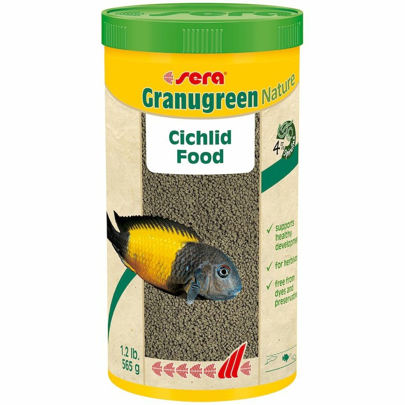 Sera Granugreen Корм для цихлид растительноядных корм для рыб кардинал тропический квинтет для взрослых цихлид замороженный