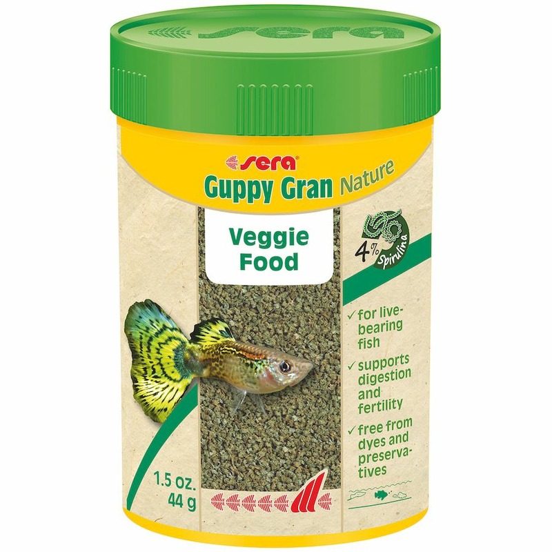 Sera Guppy gran Корм для гуппи - 100 мл корм для рыб tetra guppy в хлопьях для живород пецилиевых рыб гуппи 100мл