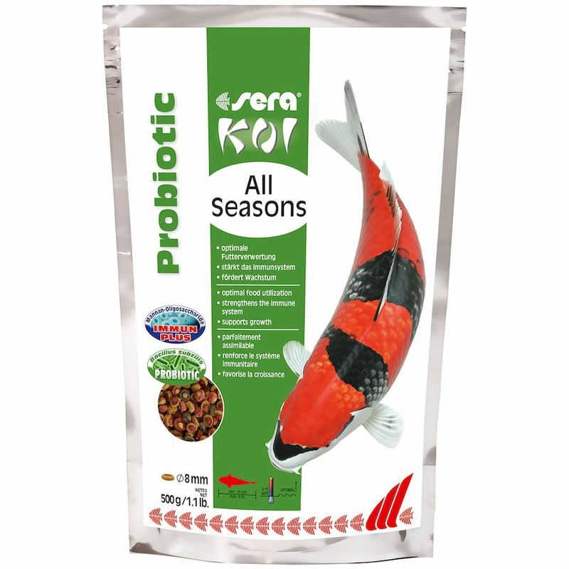 Корм Sera Koi All Seasons Probiotic для прудовых рыб - 500 г корм sera koi all seasons probiotic для прудовых рыб 5 кг