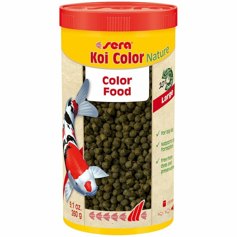 цена Корм Sera Koi Color Large для прудовых рыб - 1000 мл, 290 г