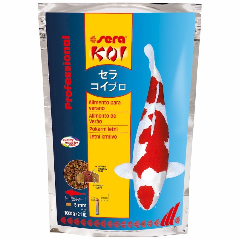 Корм Sera Koi Professional для прудовых рыб летний - 1 кг корм sera koi royal st medium для прудовых рыб 3 8 л 800 г