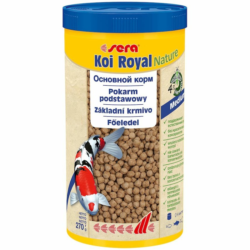 Sera Koi Royal ST medium Корм для прудовых рыб - 1 л sera mix royal корм для прудовых рыб 10 л