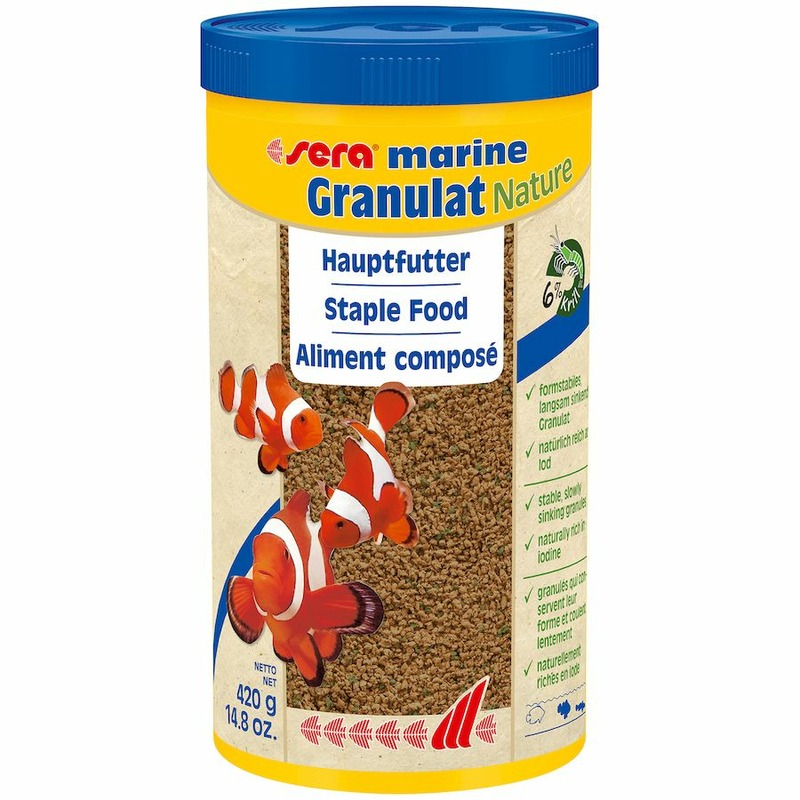 Sera Marin Granulat корм для морских рыб jbl корм премиум в форме гранул д морских акв рыб 1 л 520 г 2 шт
