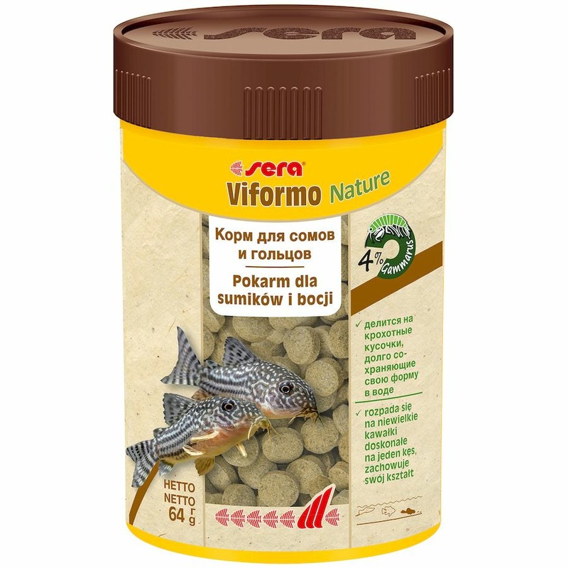 Sera Viformo Корм для сомов и вьюновых рыб - 100 мл sera vipachips корм для сомов и донных рыб