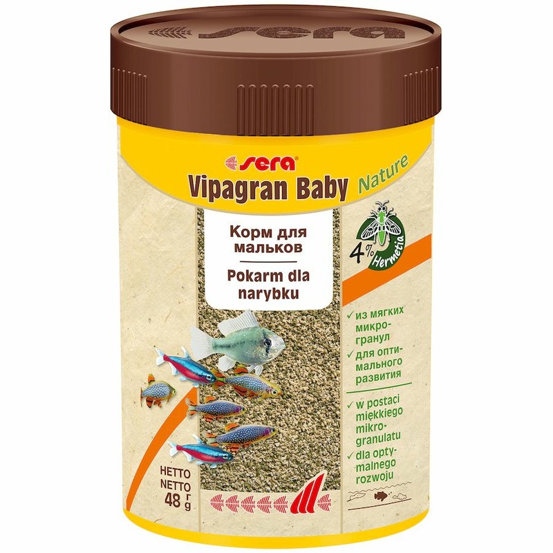 цена Sera Vipagran Baby Корм для мальков в гранулах