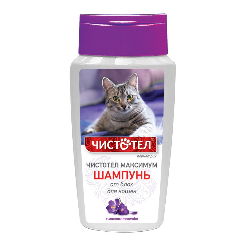 Шампунь Чистотел Max для кошек от блох - 180 мл 23735