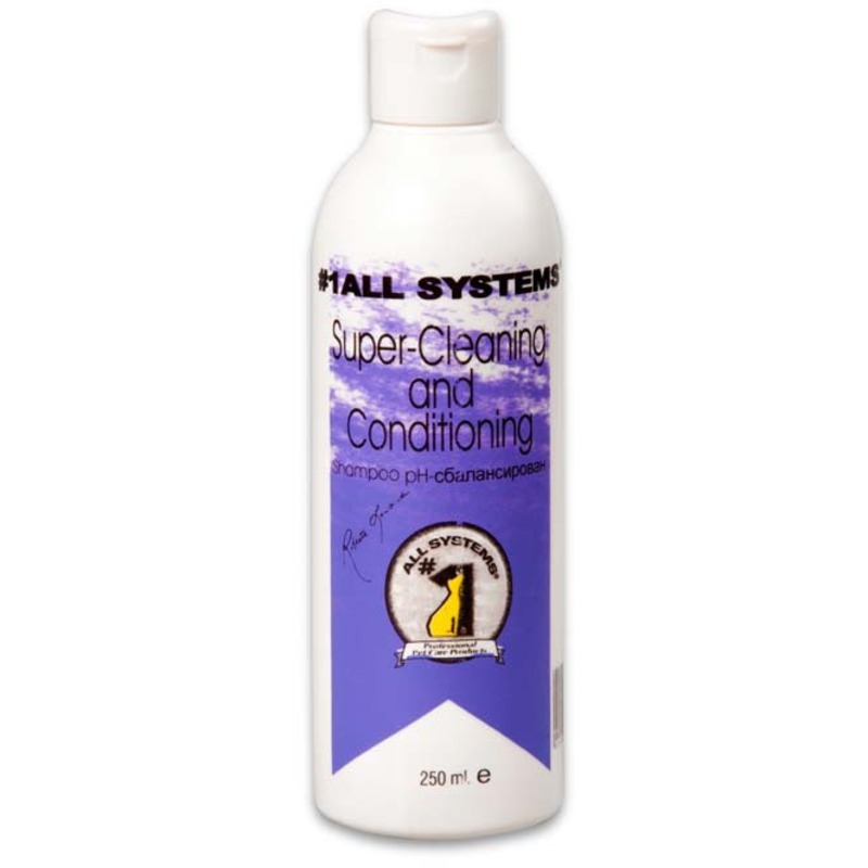 1 All Systems Super Cleaning&Conditioning Shampoo шампунь суперочищающий - 250 мл 1 all systems whitening shampoo шампунь отбеливающий для яркости окраса 250 мл