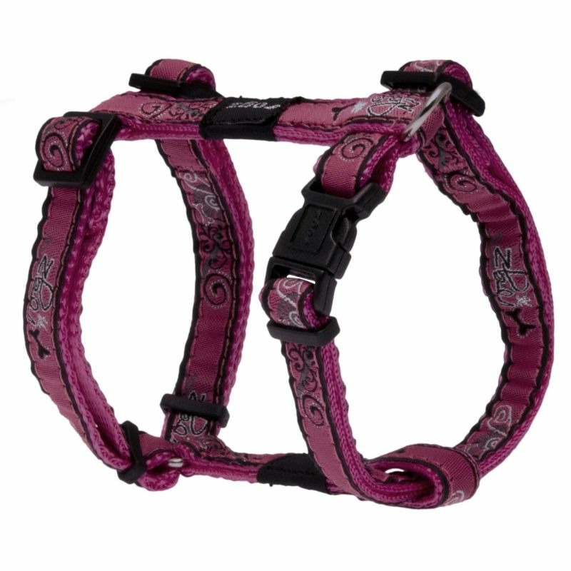 Шлейка для собак ROGZ Fancy Dress S-11мм (Розовый) 23 - 37 см шлейка для собак rogz alpinist s 11мм оранжевый 23 37 см
