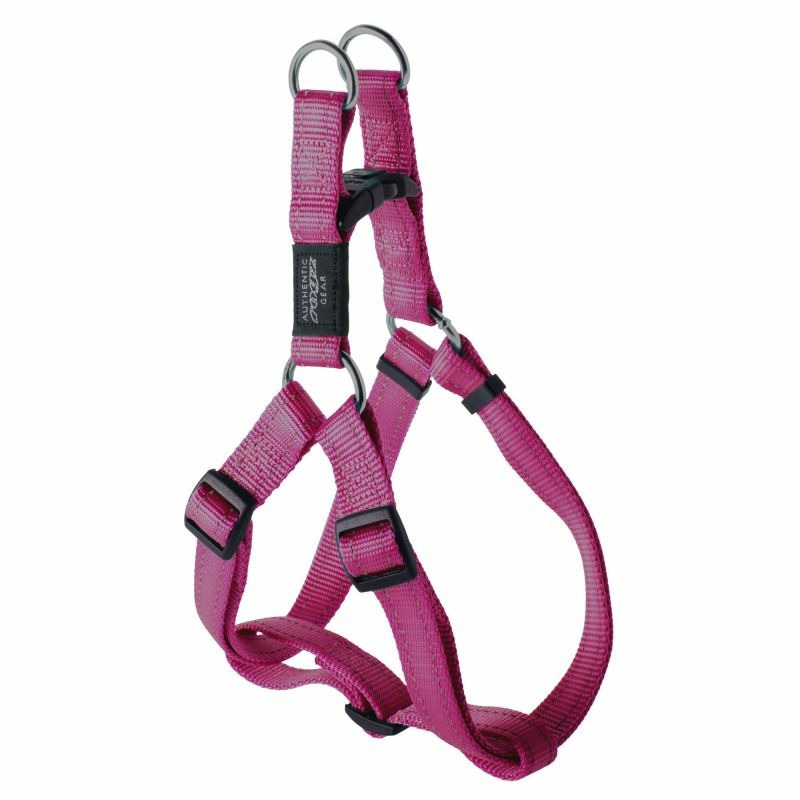 Шлейка для собак ROGZ Utility XL-25мм (Розовый) 60 - 100 см шлейка rogz светоотражающая для средних собак 45 75 см sj55k серая с малиновым орнаментом