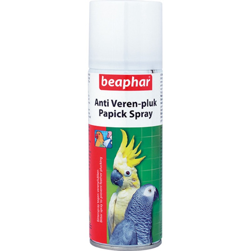 цена Спрей Beaphar Papick Spray для птиц против выдергивания перьев - 200 мл