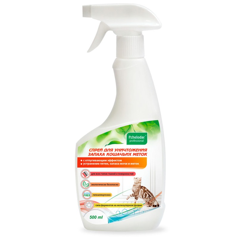 Спрей Пчелодар для уничтожения запаха кошачьих меток - 500 мл спрей пчелодар для кошачьих туалетов 500 мл