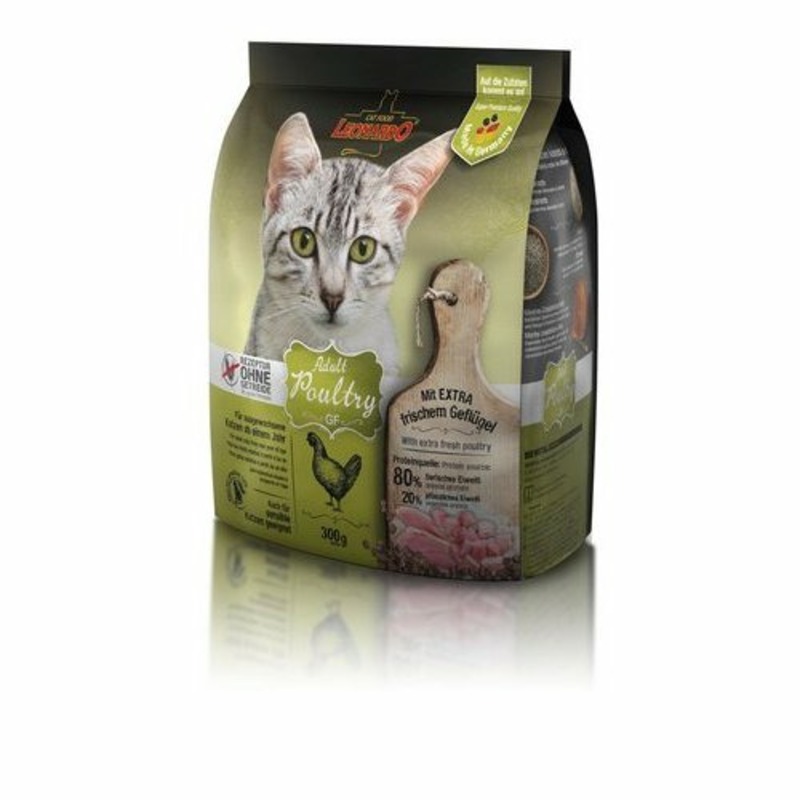 Leonardo Adult Poultry GF сухой корм для кошек, беззерновой, с птицей - 300 г